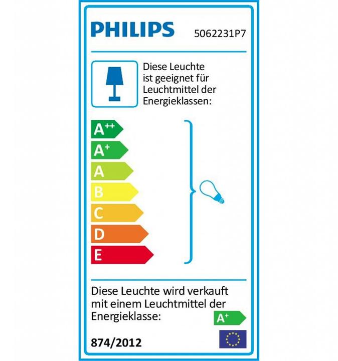 Label énergétique Philips Hue Argenta Base BT (350 lm, GU10)