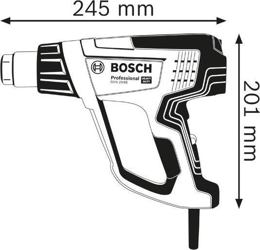 Produktbild Bosch Professional Heissluftgebläse GHG 23-66, 2 Düsen