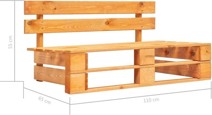 Actual product image VidaXL Pallet centre sofa