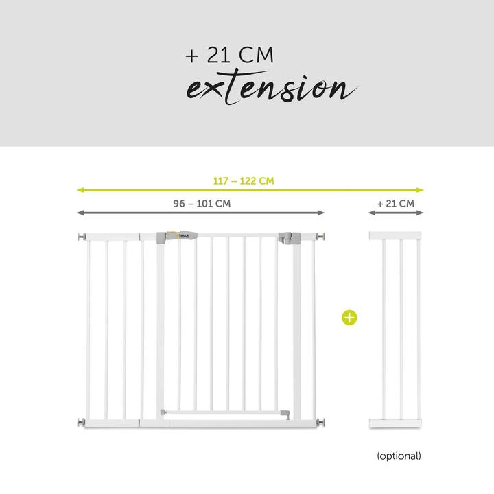 Produktbild Hauck Stop N Safe 2+ 21cm ext. White (96 cm)