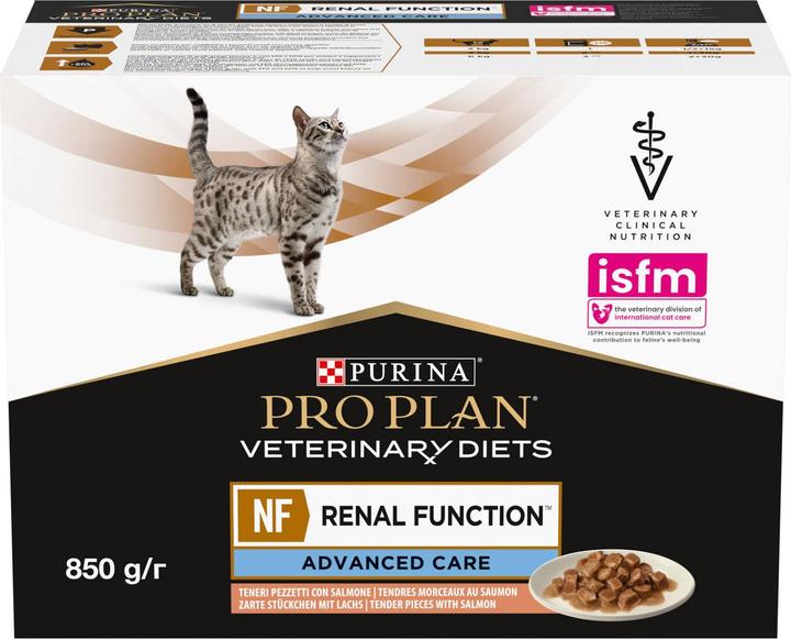 Actual product image Purina NF Renal Function Feline Salmon - Wet Food for Cats - 10x85g (Adult, 1 pcs., 850 g)
