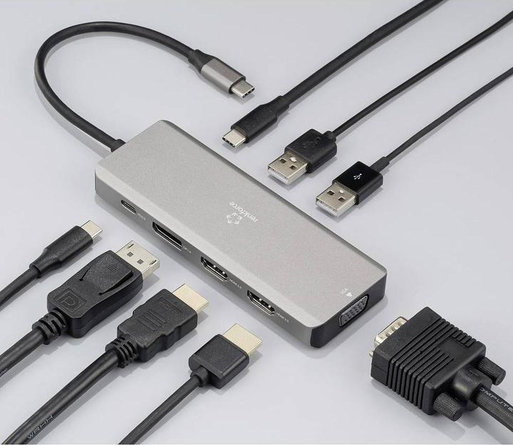 Immagine prodotto Renkforce USB-C® Dockingstation RF-DKS-906 Passend für Marke Dockingstations: U (USB-C, 4 Porti)