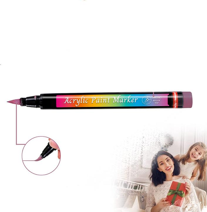 Produktbild I Am Creative Wasserfeste Acryl Permanent Brush Marker (versch. Farben, 1 mm, 30 x)