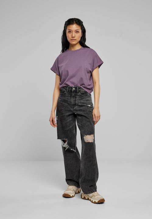 Produktbild Urban Classics Ladies Short Pigment Dye Cut On Sleeve Tee (M)