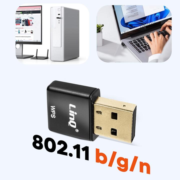 Produktbild LinQ WiFi USB-Stick 300Mbps