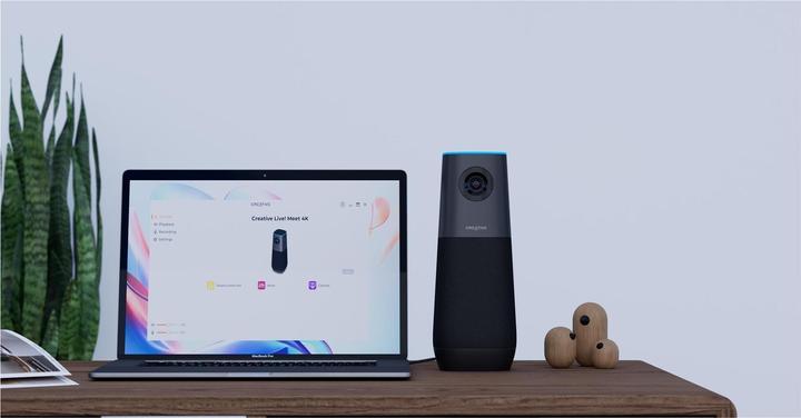 Image du produit Creative Live! Meet 4k (noir, 4K, 4 microphones omnidirectionnels) (8.29 Mpx)