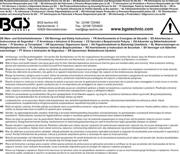 Image du produit BGS Pulverisateur 1000 ccm³