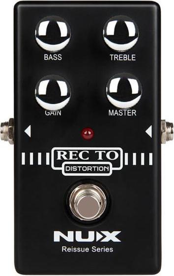 NUX Recto distortion pedal effect unit with jack cable (Guitar)