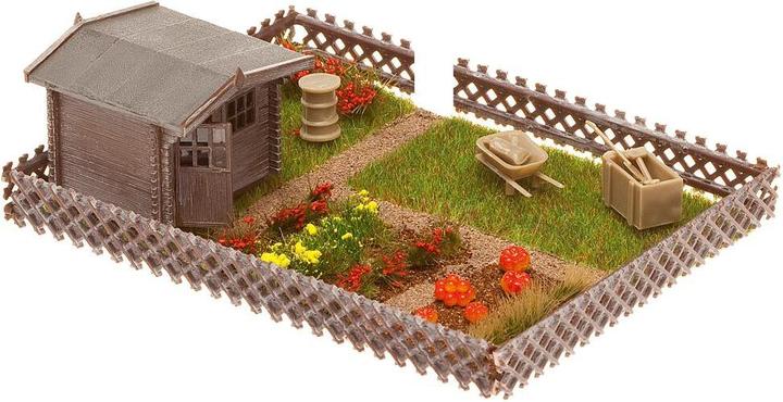 Actual product image Faller Allotment garden with small garden shed