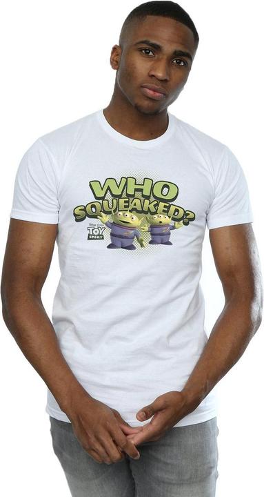 Actual product image Disney Mens Toy Story Who Squeaked? T-Shirt (XL)