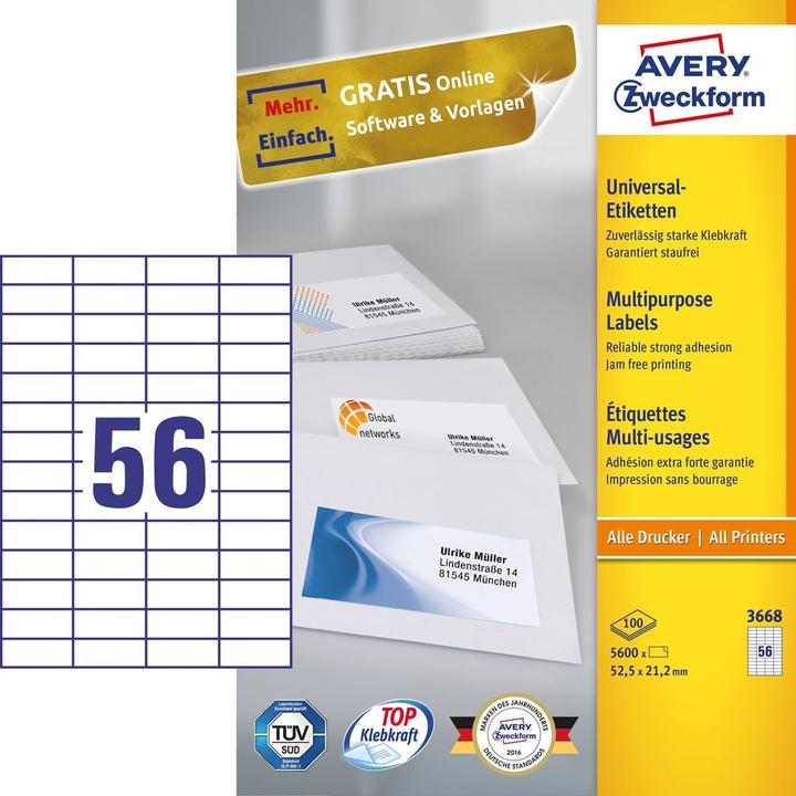 Produktbild Avery Universal-Etiketten