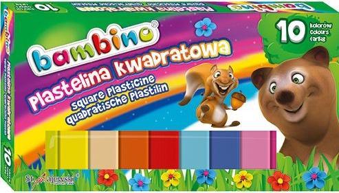 Immagine prodotto St. Majewski Argilla da modellare quadrata per bambini, 10 colori