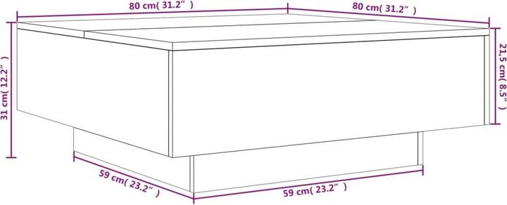 Produktbild VidaXL Jasko (80 x 80 x 31 cm)