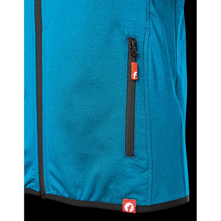 Actual product image Magni Tech fleece jacket turquoise/black mottled size L Fortis Elements (L)