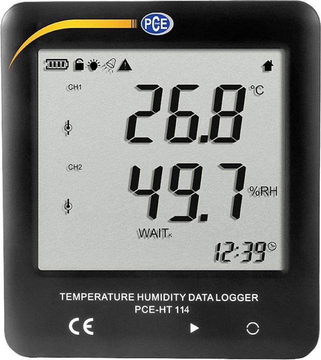 Produktbild PCE Instruments PCE-HT 114 Multi-Datenlogger Messgrösse Temperatur, Luftfeuchtigkeit