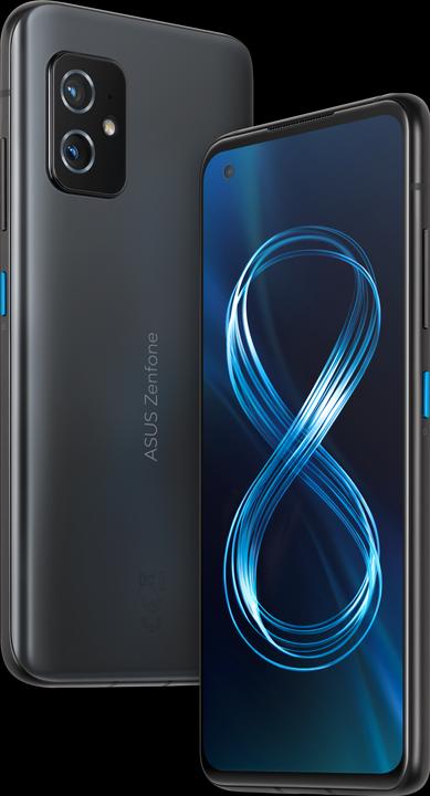 Produktbild ASUS Zenfone 8 (8GB) (256 GB, Obsidian Black, 5.92", Dual SIM, 64 Mpx, 5G)