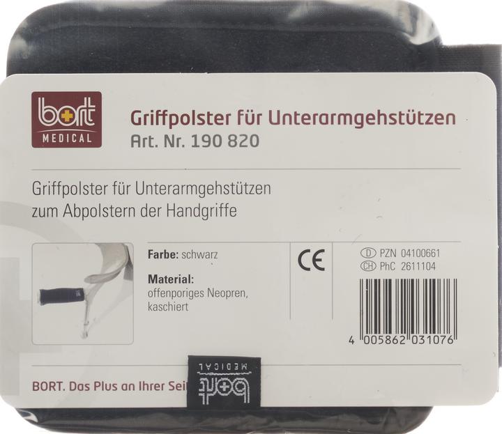 Produktbild Bort Medical Griffpolster Velour schwarz