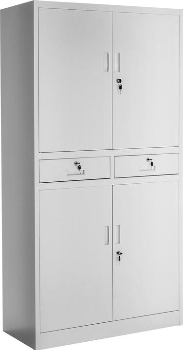Produktbild tectake Aktenschrank (80 x 40 x 180 cm)