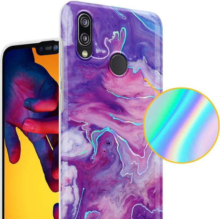 Produktbild Cadorabo IMD TPU Bunter Marmor Cover (Huawei P20 Lite)
