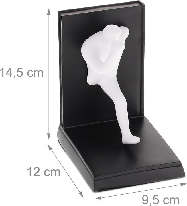 Actual product image Relaxdays 2x bookends (12 x 9.5 x 14.5 cm)