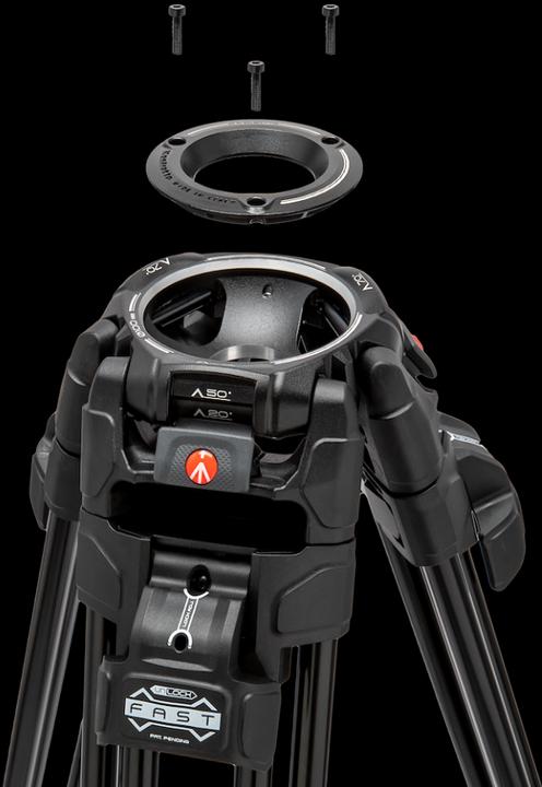 Actual product image Manfrotto 526, Fast Twin, Alu, 2n1 (Metal)