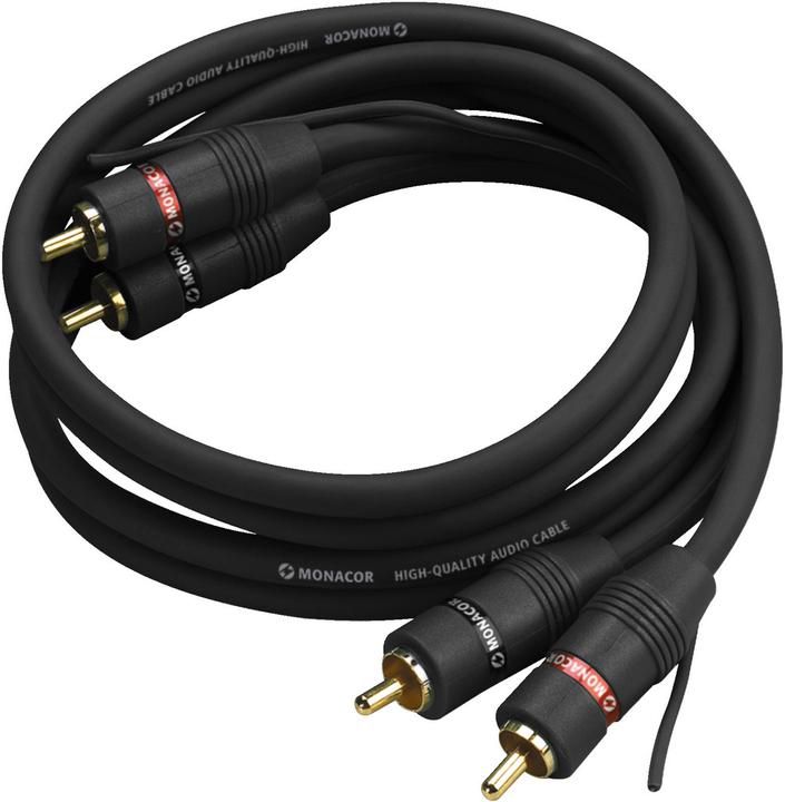 Actual product image Monacor Audio connection cable (5 m, Cinch)