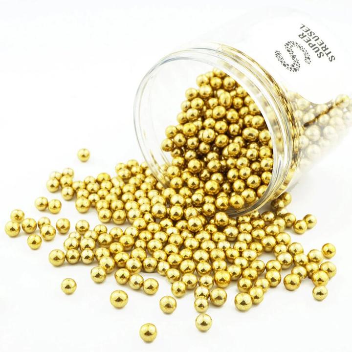 Actual product image Super Streusel Mini Knusperkugeln GoldGlanz
