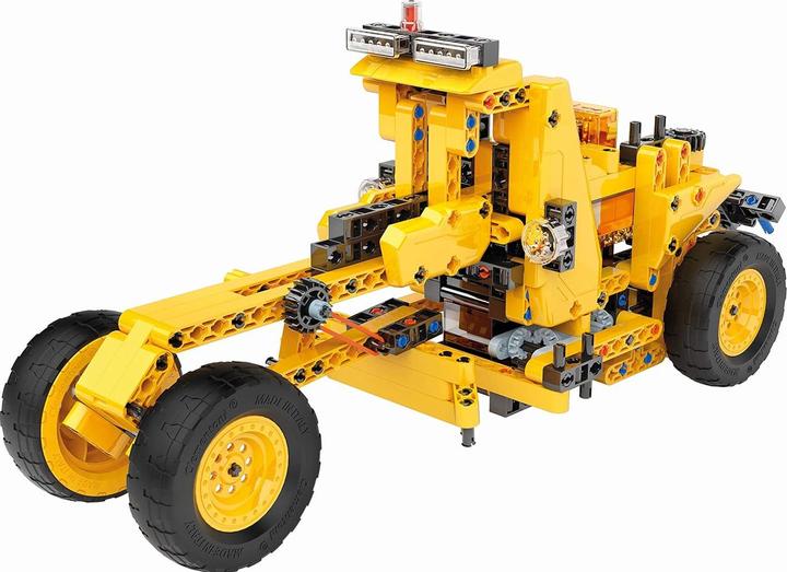 Actual product image Clementoni Galileo Science, Construction Challenge 10-in-1 Modellbau-Set: Bulldozer, 59162
