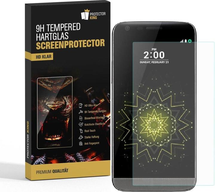 Produktbild Protectorking 1x echtes Tempered 9H Panzerhartglas 3D KLAR (1 Stück, LG G5)