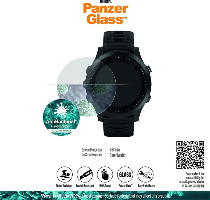 Actual product image PanzerGlass Screen protector 36 mm Smartwatches
