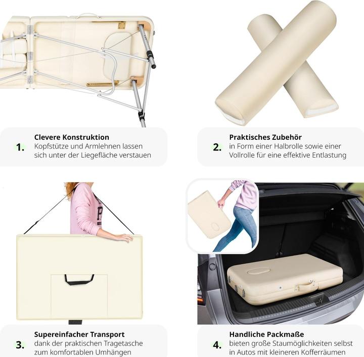 Immagine prodotto tectake 3 Zonen Massageliege