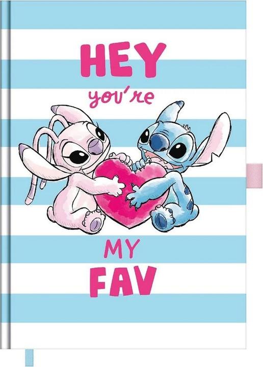 Actual product image Lilo & Stitch You're My Fav 2025 A5 Diary (A5, Lined)