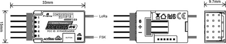 Actual product image FrSky Empfänger Archer Plus R6FB 2,4Ghz
