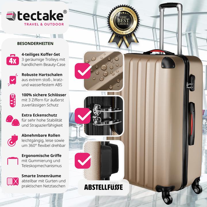 Produktbild tectake Hartschalenkoffer (90 l, L (90 - 115l))