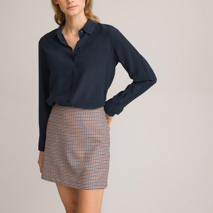 Image du produit La Redoute Collections Blouse en soie à manches longues (42)