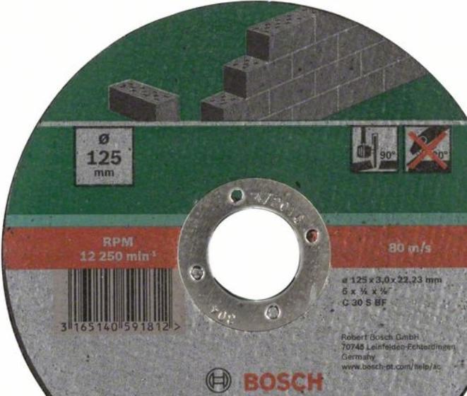 Bosch Zubehör Trennscheibe gerade, Stein D= 125 mm