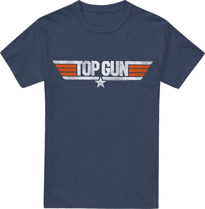 Immagine prodotto Top Gun Maglietta Logo Effetto Invecchiato Adulto Unisex (XL)