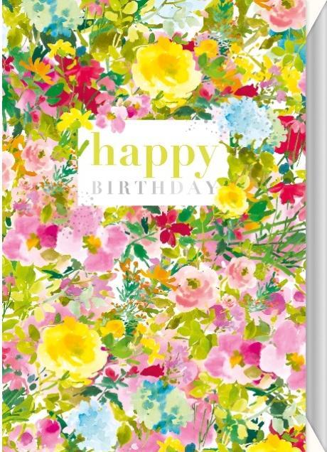 Produktbild Artebene Geburtstagskarte Happy Birthday Frühlingsblumen von