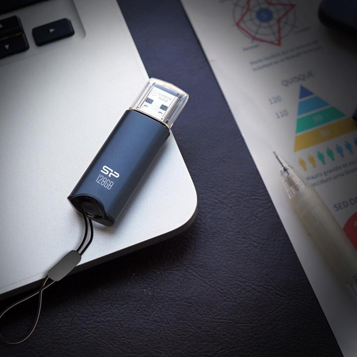Immagine prodotto Silicon Power memoria USB Marvel M02 64GB USB 3.0 Blu (64 GB, USB 3.2)