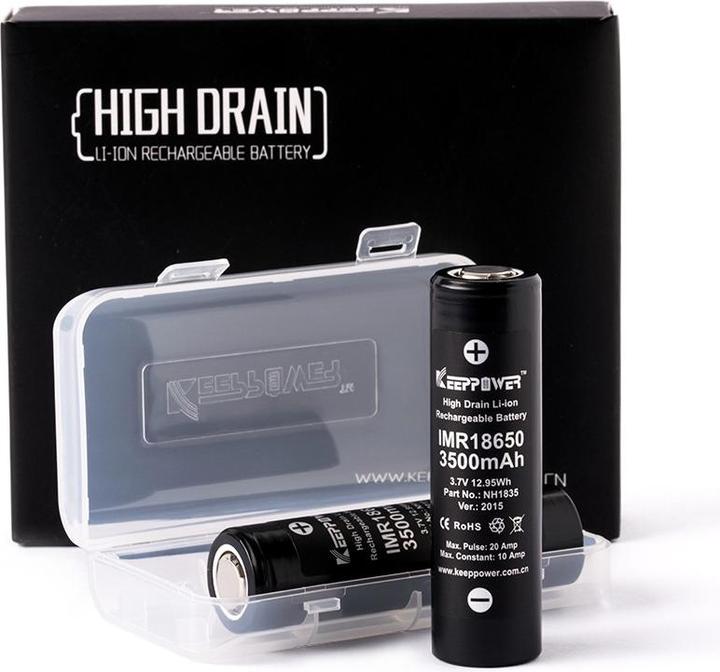 Produktbild Keeppower Akku IMR18650 (3500 mAh, 12.95 Wh)