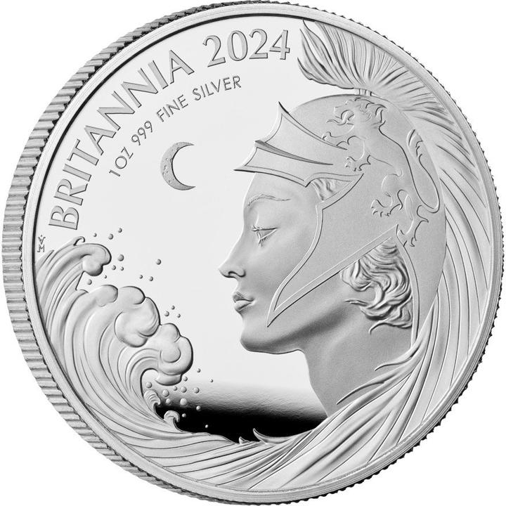Actual product image The Royal Mint Silber Britannia 1 oz PP - 2024 (999, 2024)