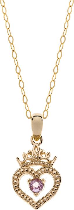 Produktbild Disney Jewelry Halskette mit Anhänger Princess (375er Gelbgold, 40 cm)