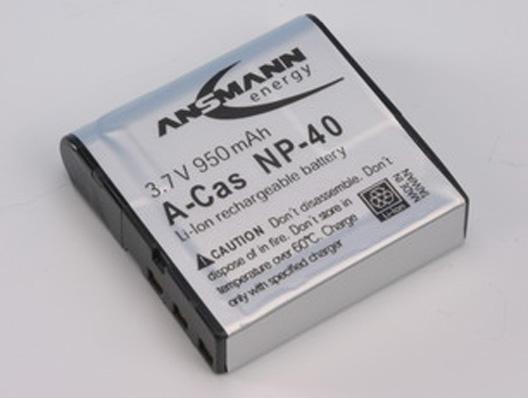 Actual product image Ansmann Casio NP-40 Battery (Rechargeable battery)