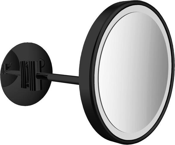 Produktbild Emco LED-Rasier-/Kosm.spiegel PURE LED rund 1-armig 3-fach Touchsensor schwarz