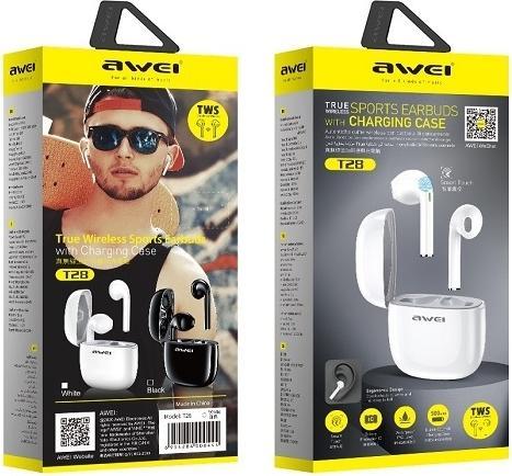 Productafbeelding adidas słuchawki Bluetooth 5.0 T28 TWS + stacja dokująca biały/wit (ANC, 3.50 h, Draadloze)