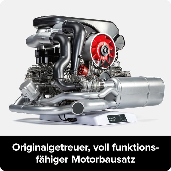 Actual product image Franzis Porsche 911 Turbo engine kit
