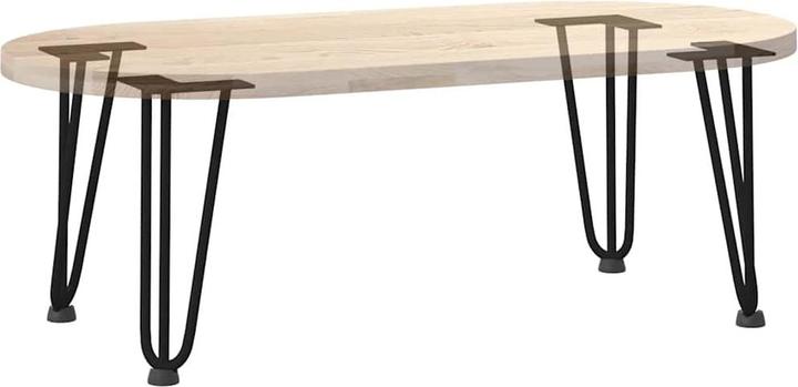 Immagine prodotto VidaXL Gambe per capelli 4 pezzi nero 30 cm in acciaio massiccio Gamba per capelli per tavolo