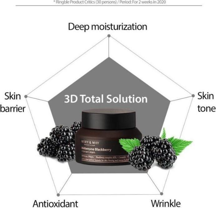 Produktbild Mary&May MARY & MAY - Idebenon Brombeere Intensivcreme 70g