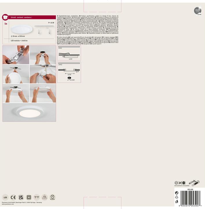 Immagine prodotto Paulmann Pannello integrato 2in1 Cover-it (2460 lm)