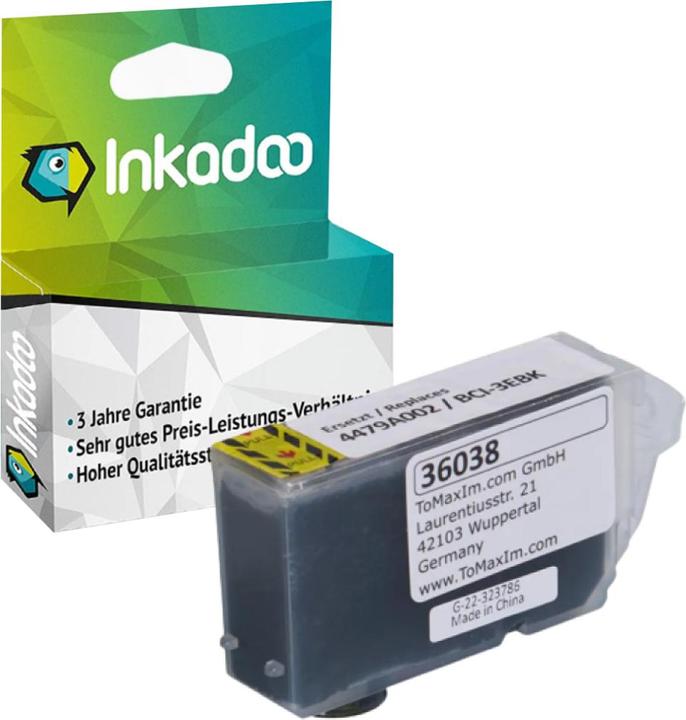 Image du produit Inkadoo Cartouches d'impression compatibles avec Canon 4479A002 / BCI-3EBK Cartouche d'encre, noire noire (CF)